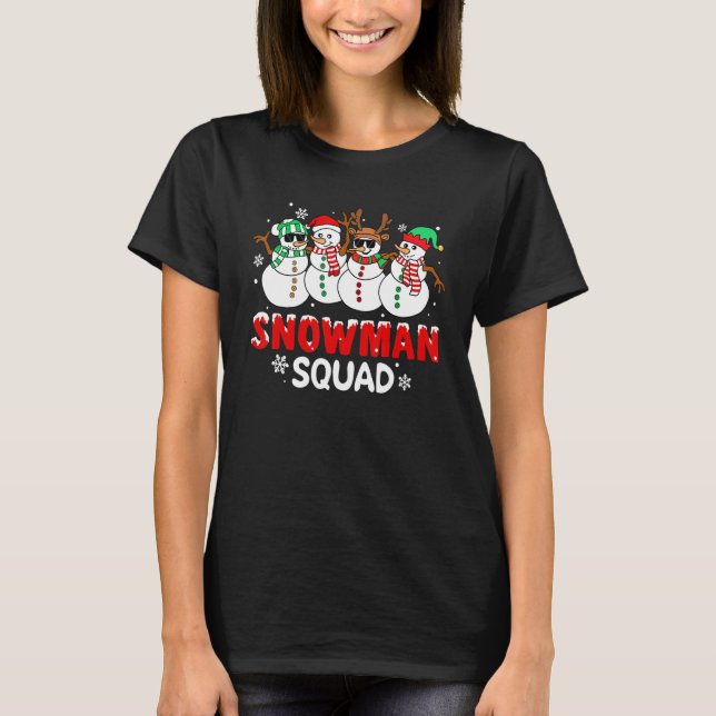 Camiseta Navidades de Nieve de Escuadrón de Nieve (Anverso)