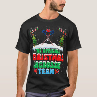 Camiseta Navidades de nieve Lacrosse Team Funny Lacrosse Pl