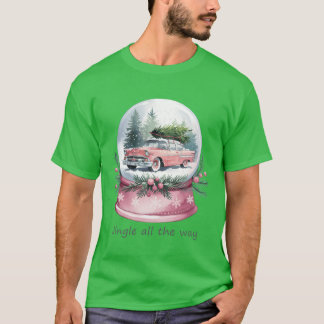 Camiseta Navidades de nieve Navidades Retro Feliz Navidad v