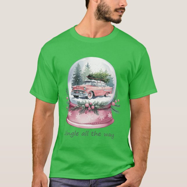 Camiseta Navidades de nieve Navidades Retro Feliz Navidad v (Anverso)
