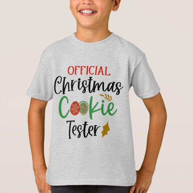 Camiseta Navidades de niños divertidos oficiales de Cookie  (Anverso)