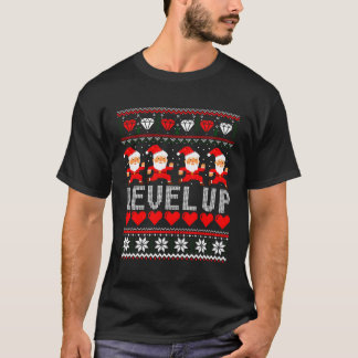 Camiseta Navidades de nivel de videojuego Santa Sudadera