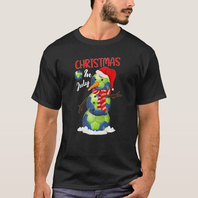 Camiseta Navidades De Noche De Balonmano De Santa Hat En Ju (Anverso)
