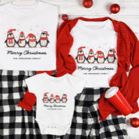 Navidades de nombre de familia Cute Penguin