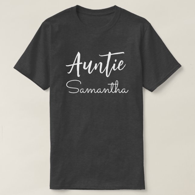 Camiseta Navidades De Nombre De Tía Personalizados Regalos  (Diseño del anverso)