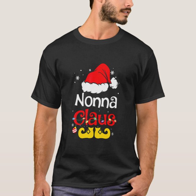 Camiseta Navidades de Nonna Claus Familia Pajama Matando Na (Anverso)