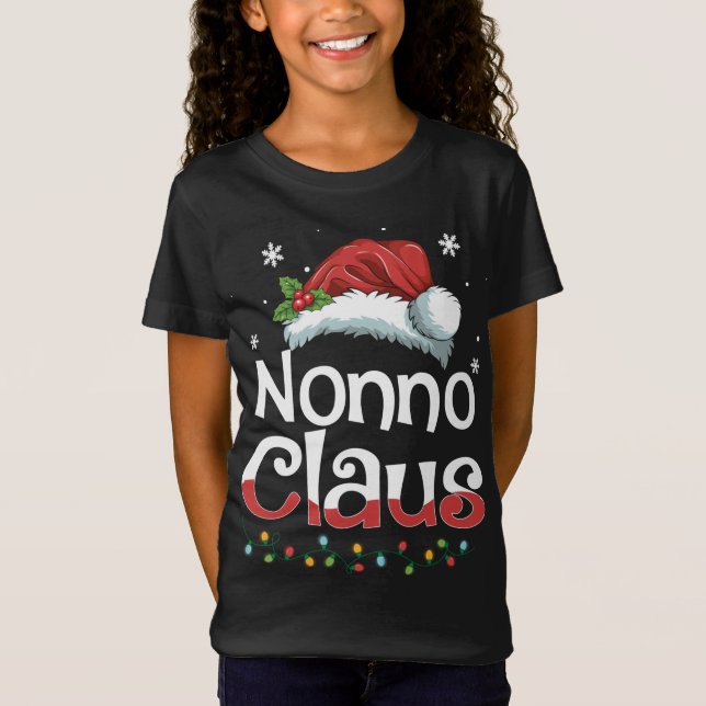 Camiseta Navidades de Nonno Claus a la familia coincidiendo (Anverso)