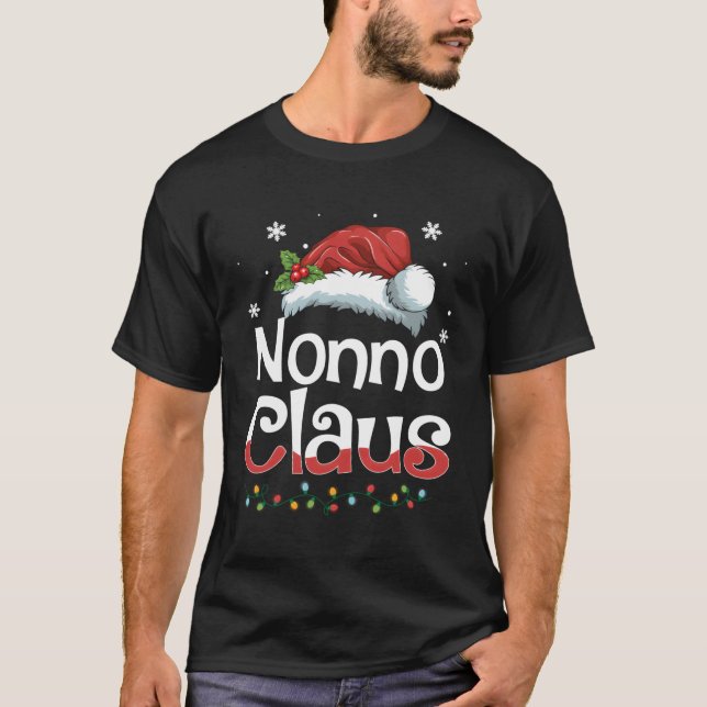 Camiseta Navidades de Nonno Claus a la familia coincidiendo (Anverso)