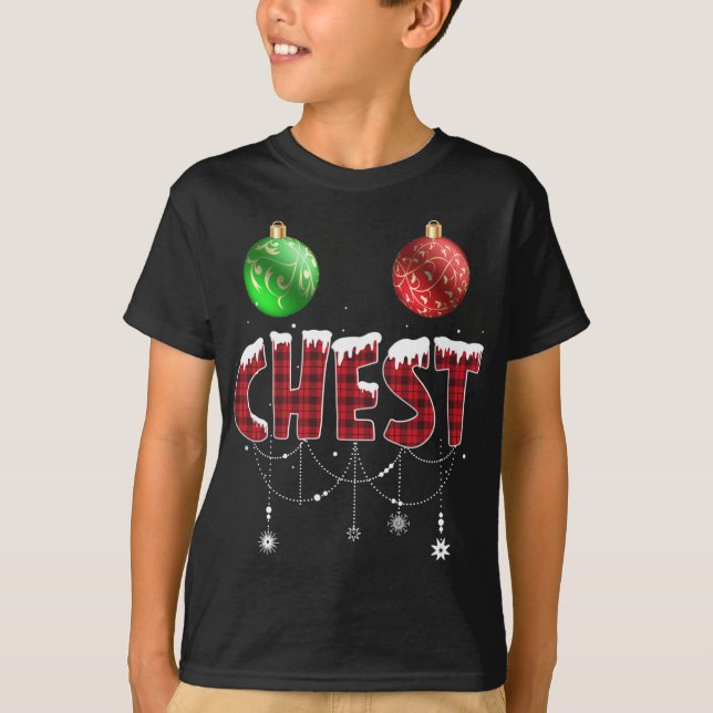 Camiseta Navidades de nueces de pecho Che de la pareja de a (Anverso)