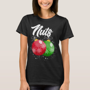 Camiseta Navidades de nueces de pecho coincidentes con cast