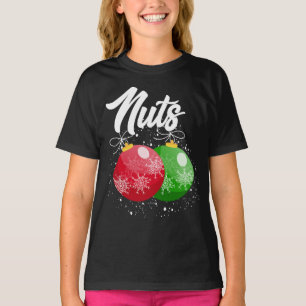 Camiseta Navidades de nueces de pecho coincidentes con cast