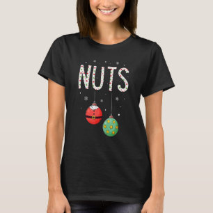 Camiseta Navidades de nueces de pecho coincidentes Parejas