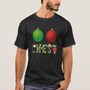 Camiseta Navidades de nueces de pecho coincidentes Parejas