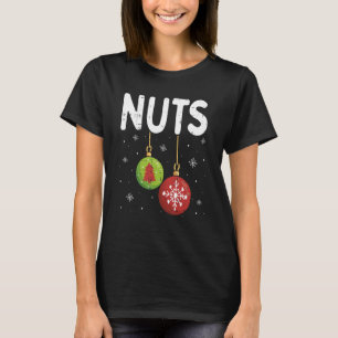 Camiseta Navidades de nueces de pecho Divertido Pareja coin