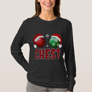 Camiseta Navidades de nueces de pecho Divertido Pareja coin