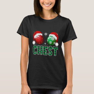 Camiseta Navidades de nueces de pecho divertidos con castañ