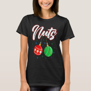 Camiseta Navidades de nueces de pecho Divertidos Pareja coi