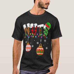 Camiseta Navidades de nueces de pecho graciosas  castañas a