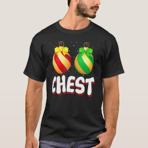 Camiseta Navidades de nueces de pecho que coinciden con cas
