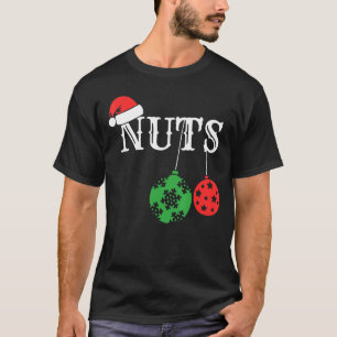 Camiseta Navidades de nueces de pecho que coinciden con cas