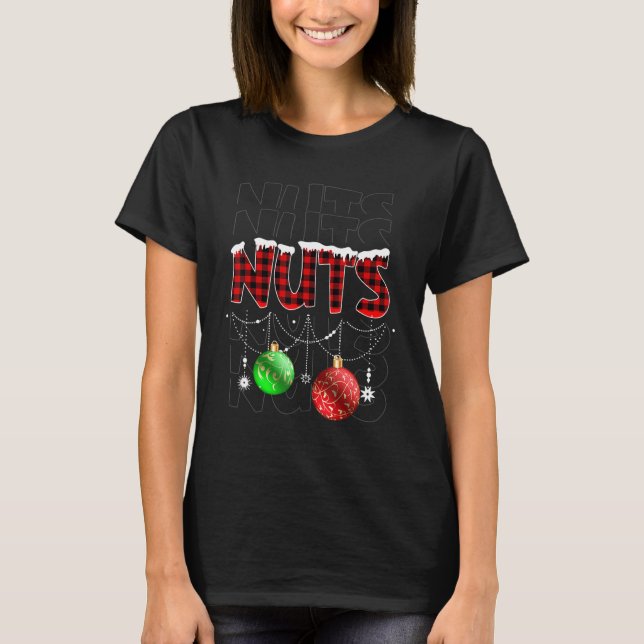 Camiseta Navidades de nueces de pecho que coinciden con cas (Anverso)
