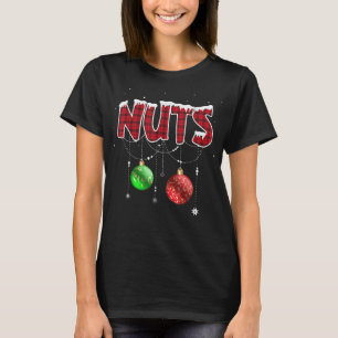 Camiseta Navidades de nueces de pecho que coinciden con el 