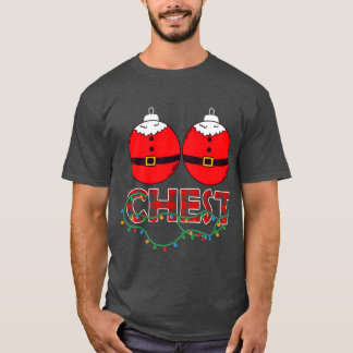Camiseta Navidades de nueces de pecho que coinciden con Nav