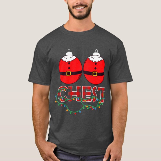 Camiseta Navidades de nueces de pecho que coinciden con Nav (Anverso)