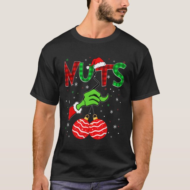 Camiseta Navidades de nueces Nova Santa Hombres Pareja de A (Anverso)