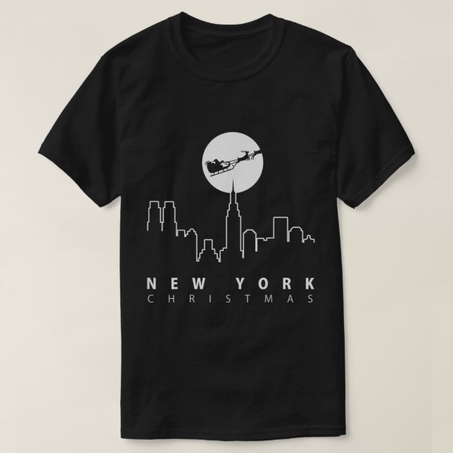 Camiseta Navidades de Nueva York (Diseño del anverso)