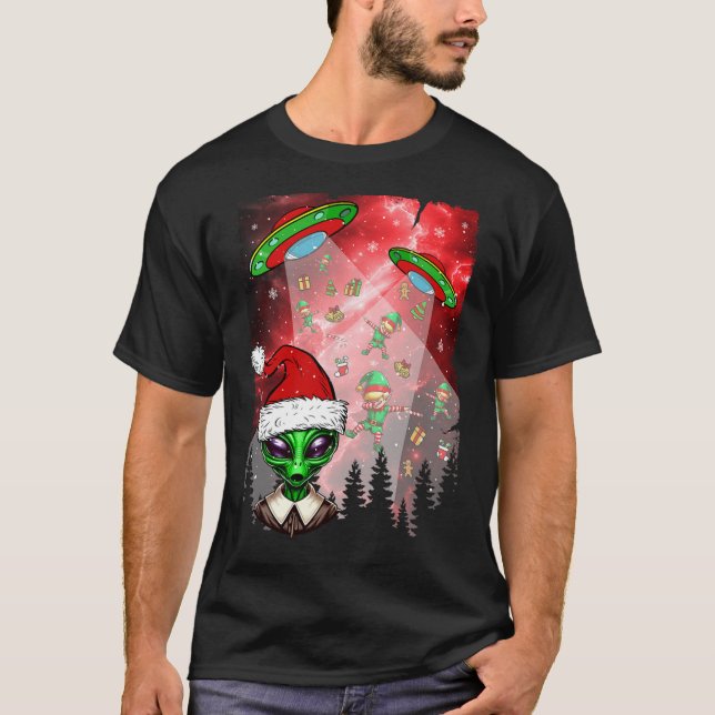 Camiseta Navidades de objetos voladores no identificados de (Anverso)