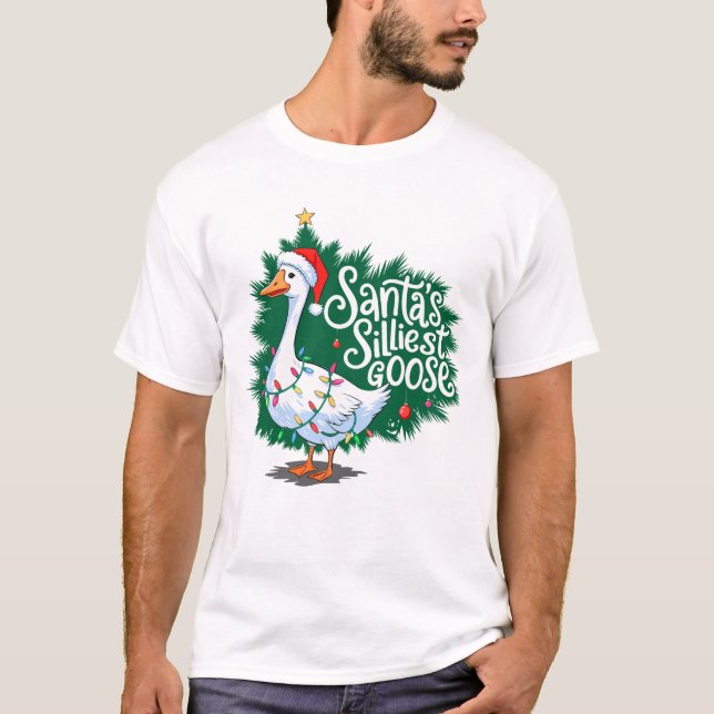 Camiseta Navidades de oca, el más tonto de Santa Lucía (Anverso)