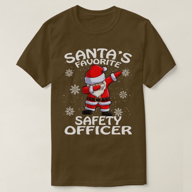 Camiseta Navidades de oficiales de seguridad favoritos de S (Diseño del anverso)