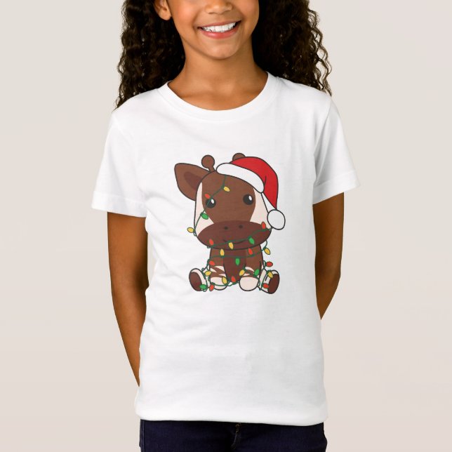 Camiseta Navidades de Okapi Animales de Invierno Holiday Ok (Anverso)