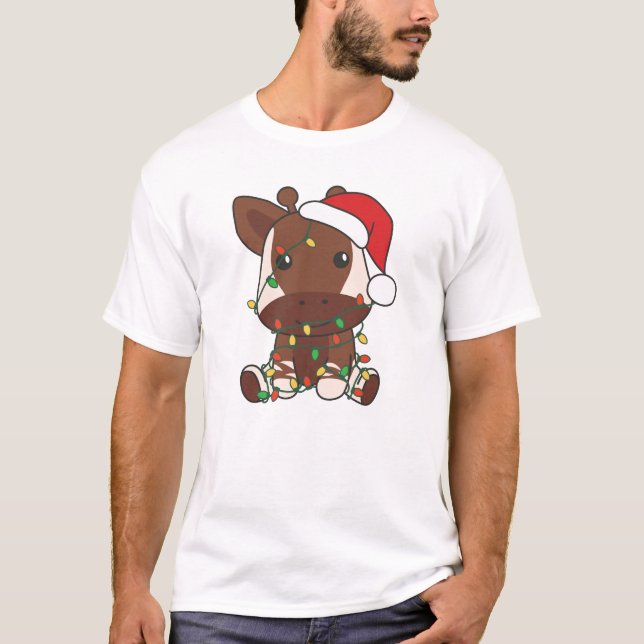 Camiseta Navidades de Okapi Animales de Invierno Holiday Ok (Anverso)