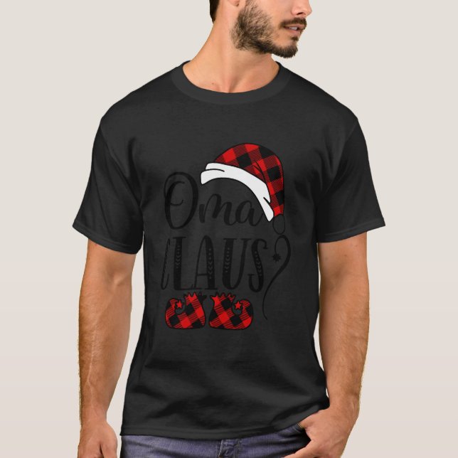 Camiseta Navidades de Oma Claus Regalo de la abuela (Anverso)