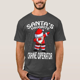 Camiseta Navidades de operador de grúa favoritos de Santas