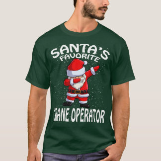 Camiseta Navidades de operador de grúa favoritos de Santas
