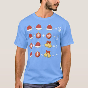 Camiseta Navidades De Orden De Operaciones Funny XMas Prueb