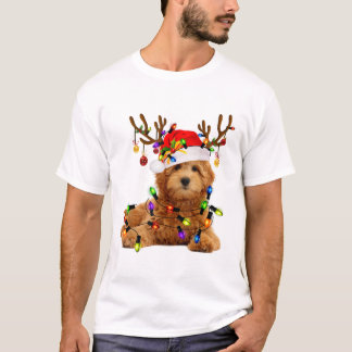 Camiseta navidades de oro navidades renos luces p