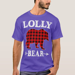 Camiseta Navidades de oseos Lolly Pajama Red Plaid Buffalo