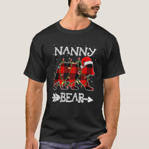 Camiseta Navidades de osito de nana de plástico rojo Santa