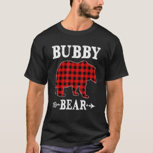 Camiseta Navidades de oso bubby Pajama Red Plaid Buffalo Fa