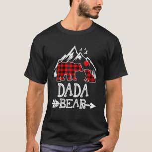 Camiseta Navidades De Oso Dada Pajama Red Plaid Buffalo Fam