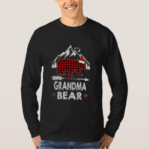 Camiseta Navidades de oso de abuela roja y vestido pajama c