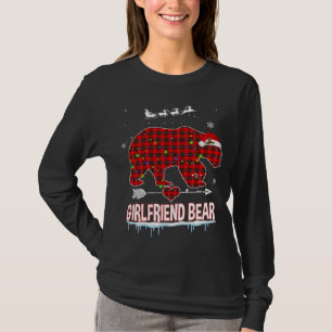 Camiseta Navidades de oso de búfalo de piel roja de novia P