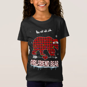 Camiseta Navidades de oso de búfalo de piel roja de novia P