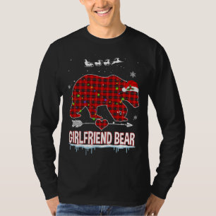 Camiseta Navidades de oso de búfalo de piel roja de novia P