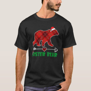 Camiseta Navidades de oso de búfalo rojo tallado