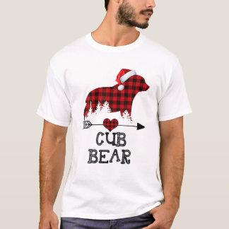 Camiseta Navidades De Oso De Cubo Pajama Familia De Búfalos